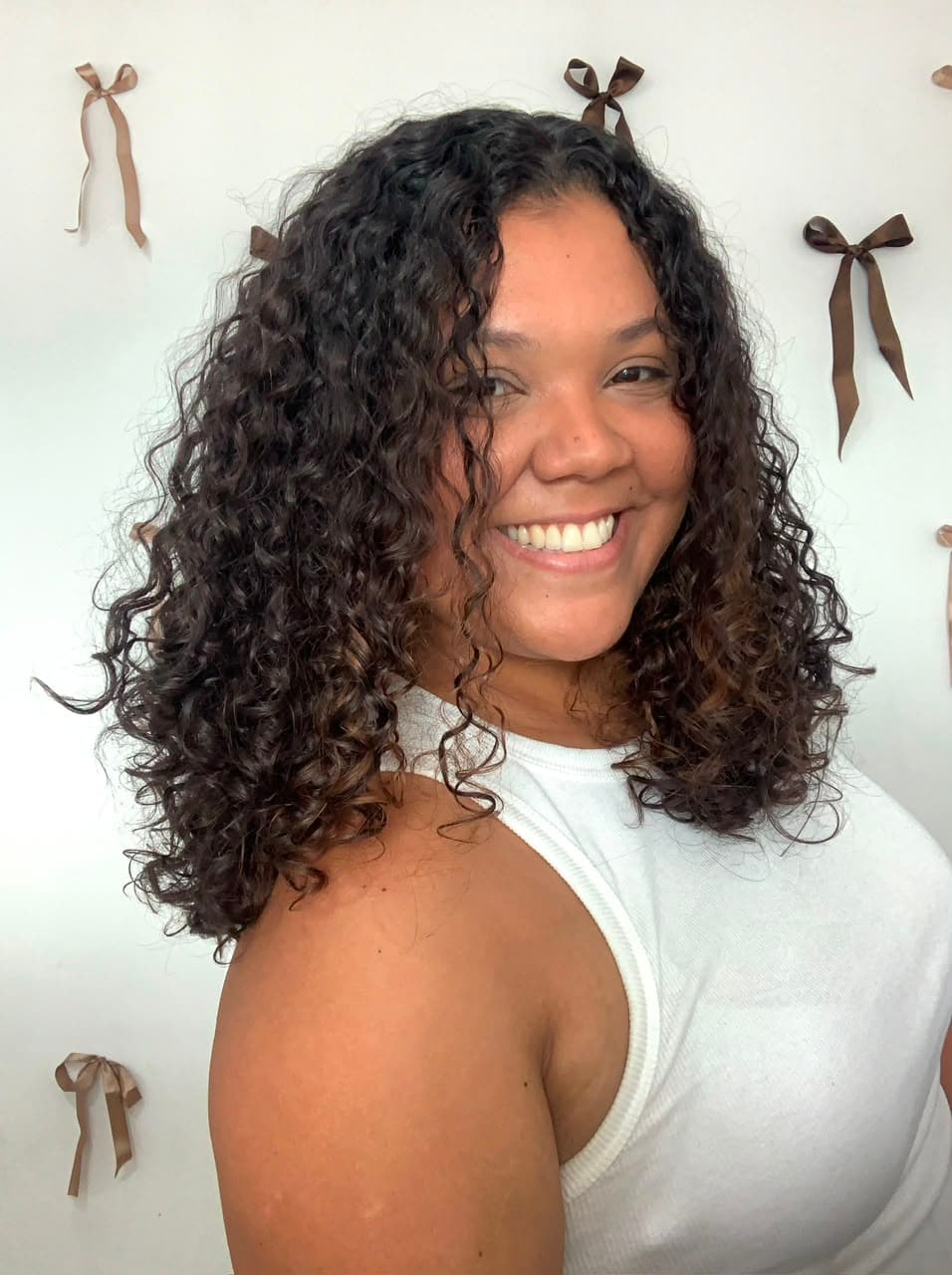 Nathalia, chef da Doceria D'Amora, sorrindo