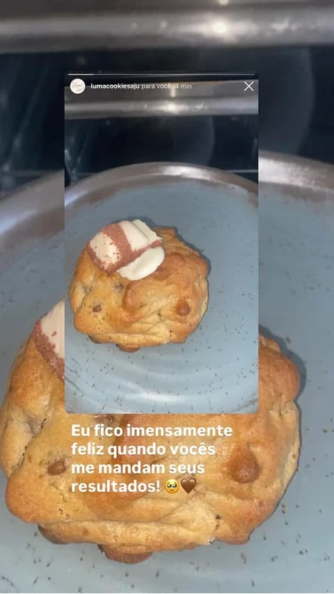 Prova social 10: mensagem ou resultado real de aluna da Doceria D'Amora Academy